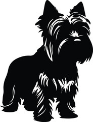 Silky Terrier silhouette