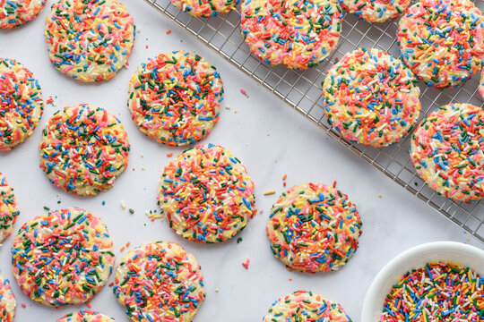 Rainbow Sprinkle Cookies