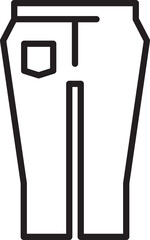 Trousers Pants Line Icon
