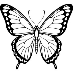 butterfly silhouette vector illustration