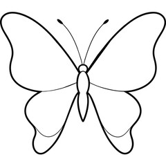 butterfly silhouette vector illustration