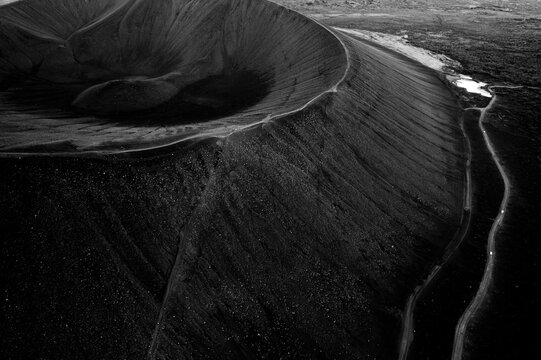 Volcano crater