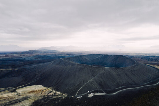 Volcano crater