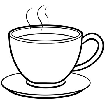 recommend clip art: tea with cup vector illustration