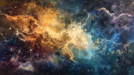 Obraz premium Colorful abstract universe wallpaper.