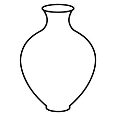 vase silhouette vector illustration