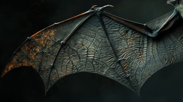 Bat Wings: A photo of bat wings stretched out
