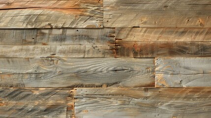 Rustic wood background with a variety of colors and textures. The wood is old and weathered, with cracks, knots, and nail holes.