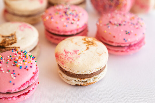 Variety Of Gourmet Macaron Cookies