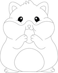 Hamster coloring pages for KDP