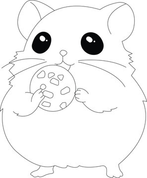 Hamster coloring pages for KDP