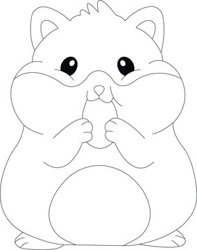 Hamster coloring pages for KDP