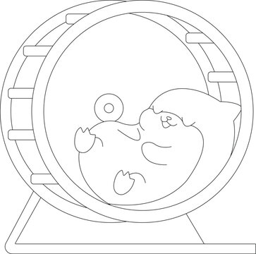 Hamster coloring pages for KDP