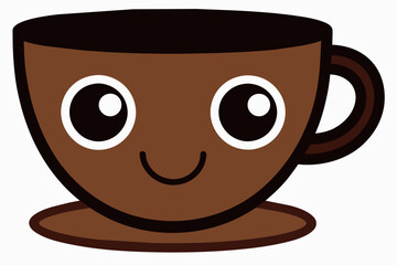 cup of coffee silhouette vector