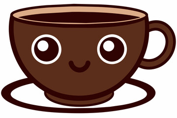 cup of coffee silhouette vector