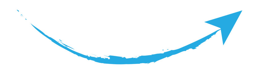 Grunge arrows collection. Set of hand drawn grunge arrow. Grungy brushes realistic. Black sketch handmade watercolor doodle arrow on white background in eps 10.