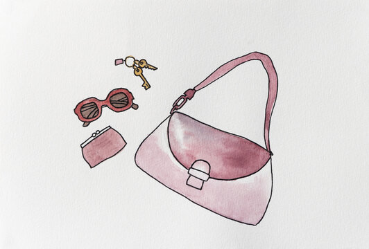 Handbag watercolor