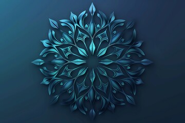: Fractal pattern logo, intricate details with a subtle gradient, conveying growth and innovation. - obrazy, fototapety, plakaty