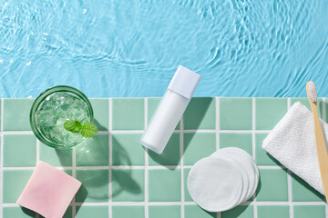 Various spa and beauty treatment products