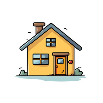 recommend clip art: Simple vector boat, side view, flat color, white background black monoline