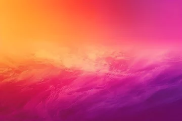 Foto op Plexiglas Roze : Gradient blend of sunset colors - orange, pink, and purple - for a vibrant presentation.