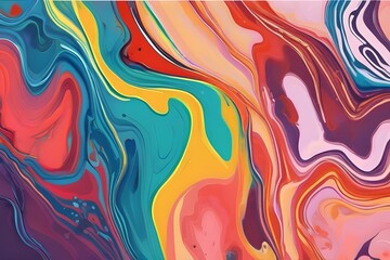 . Colorful swirls abstract backdrop, digital illustration of wavy lines, smooth curves, subtle gradients.