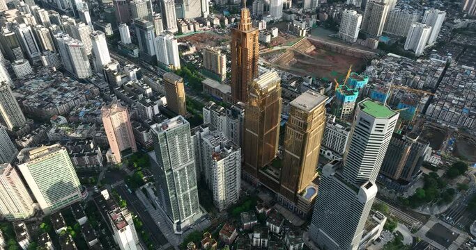 footage of landscape in shenzhen city, China 