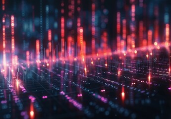 AI-driven generative models revolutionize finance with intricate candlestick graphs, shaping stock market trading and investment strategies.