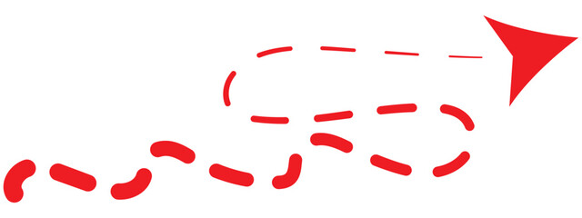 Hand painted arrow drawn with ink brush isolated on white background. Victor illustration