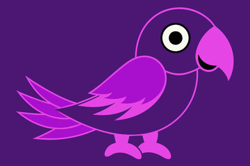 parrot silhouette vector style