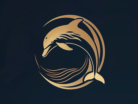 Leaping dolphin logo