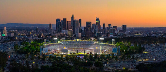 Naklejka premium Los Angeles Dodgers VS Washington April 13 2024