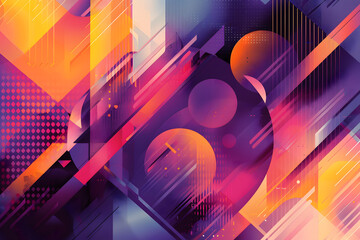a colorful abstract background with geometric shapes and lines