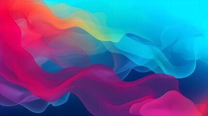 Colorful abstract with seamless wavy pattern.