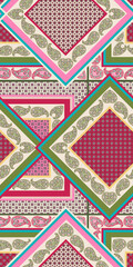 Ethnic design background. Seamless pattern in tribal, folk pattern.