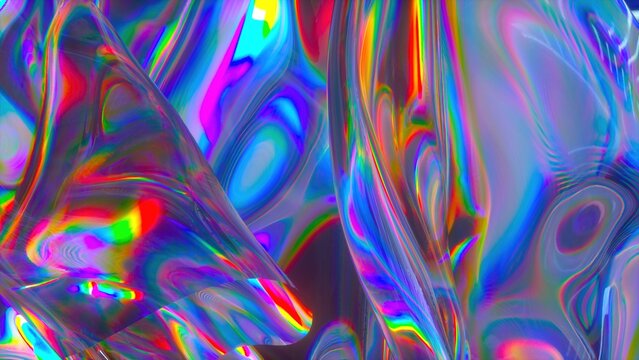 Fototapeta Abstract trendy holographic background