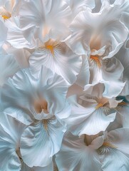 Obraz na płótnie Canvas flower petals white background.