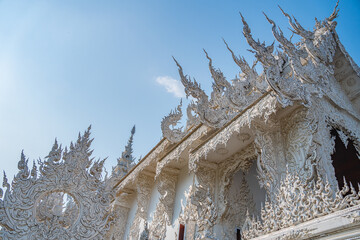 Buddhist Temple Wat Rong Khun, Thailand, Magnificent architecture of Asia