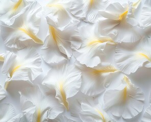 Obraz na płótnie Canvas flower petals white background.