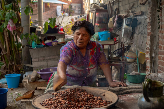 Senior woman at work