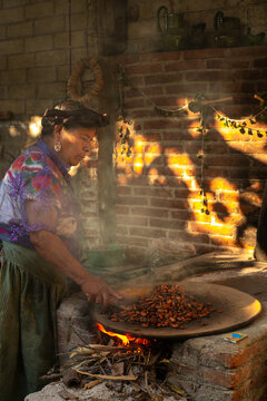 Mexican senior woman authentic portrait