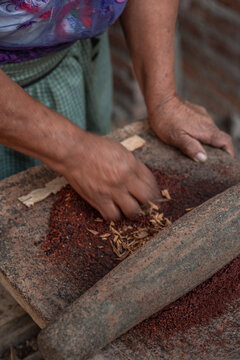 Moment in movement of hands at work