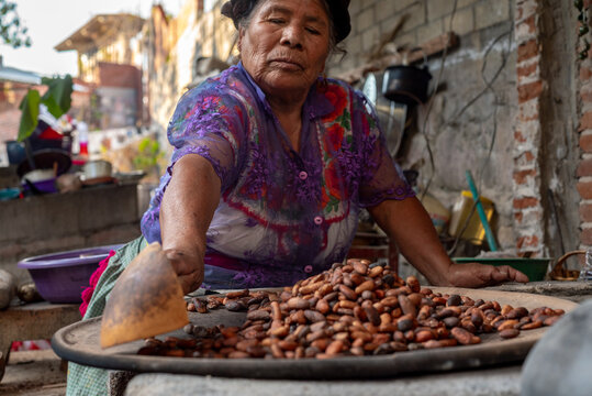 Cinematic lifestyle portrait of Mexican woman