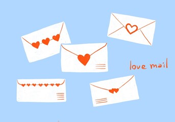 envelopes with love letters