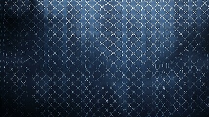 Obraz premium Blue and white geometric pattern. Can be used for wallpaper, textile, and other design projects.
