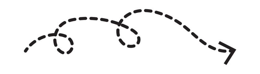 Hand drawn arrow. Vector doodle icon. lack arrow. Vector illustration in white background in eps 10.