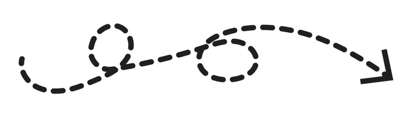 Hand drawn arrow. Vector doodle icon. lack arrow. Vector illustration in white background in eps 10.