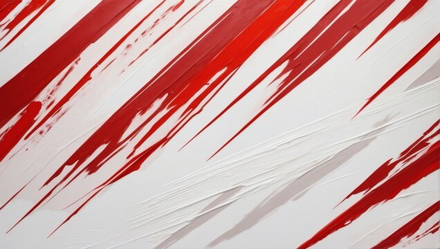 Red abstract background with stripes. Off-White style design Oil painting. Art, Illustration, Grunge.