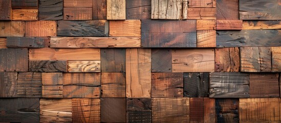 Texture and background of antique wooden planks.