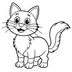 illustration-of-funny-cat-cartoon-vector